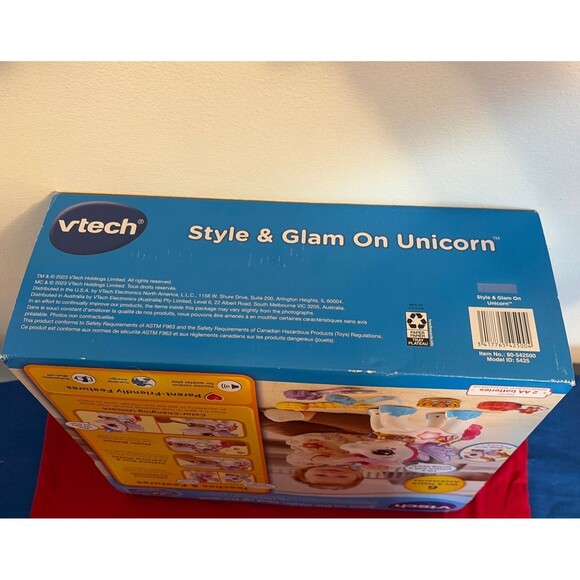 VTech Style & Glam On Unicorn Kids Toy Gift Christmas Birthday Age 18M-Up New - Picture 12 of 12